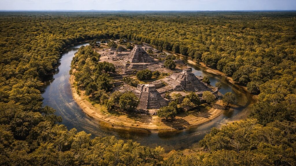 Бекан Мексика ров вокруг города майя