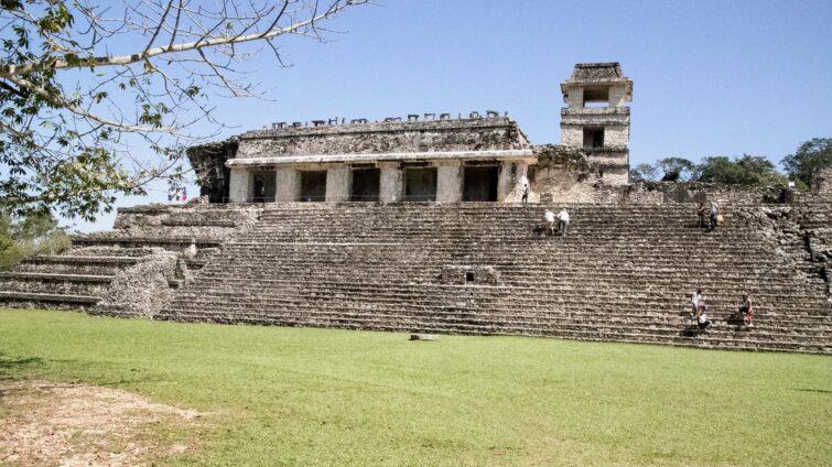 Паленке Мексика руины майя в джунглях Чьяпас