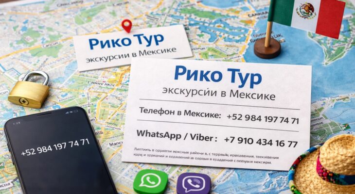 Контакты компании Рико Тур — экскурсии в Мексике, Канкун