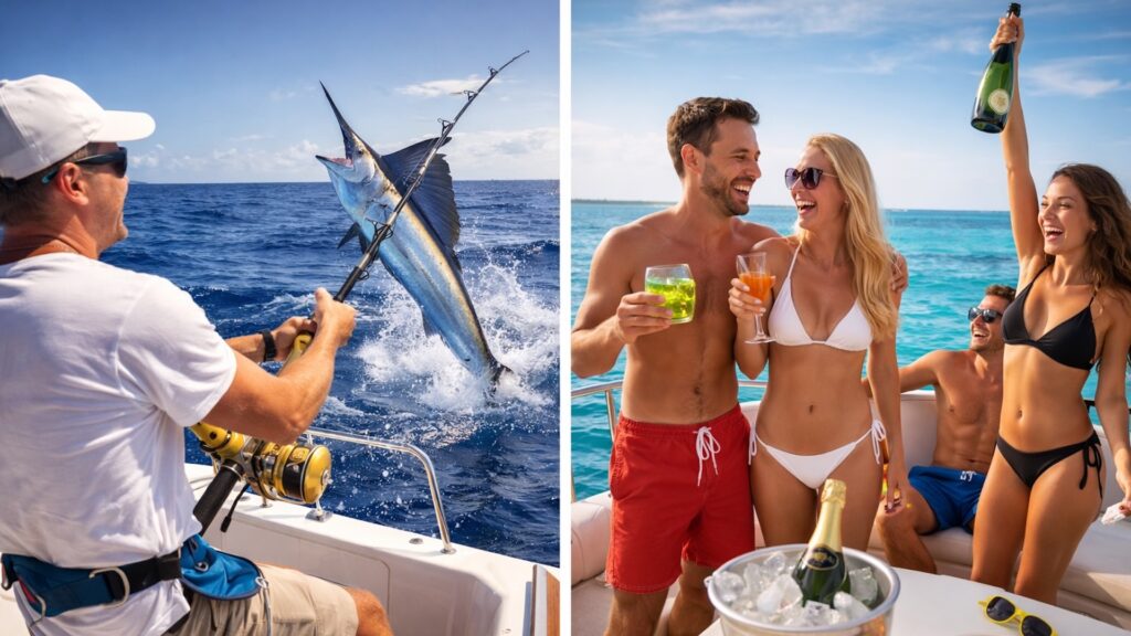 VIP морские экскурсии в Мексике — рыбалка на марлина и отдых на яхте в Карибском море